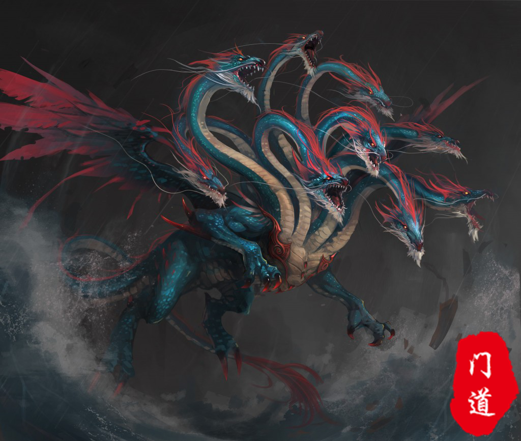 中国神话传说中的凶兽之一九婴!