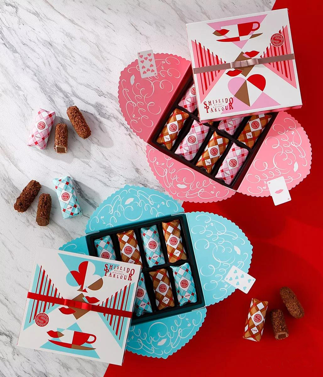 日本资生堂(shiseido)巧克力礼盒包装设计