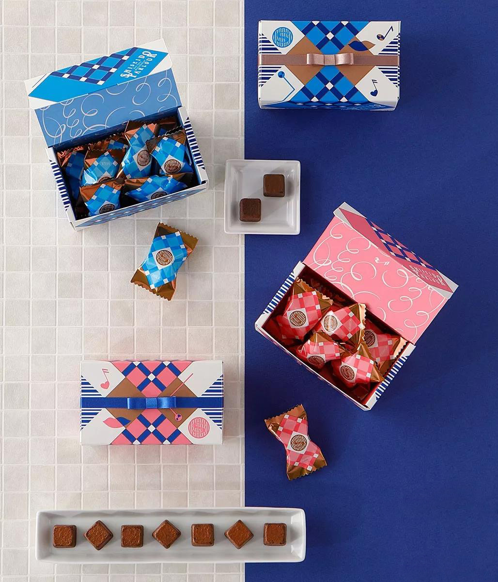 日本资生堂(shiseido)巧克力礼盒包装设计