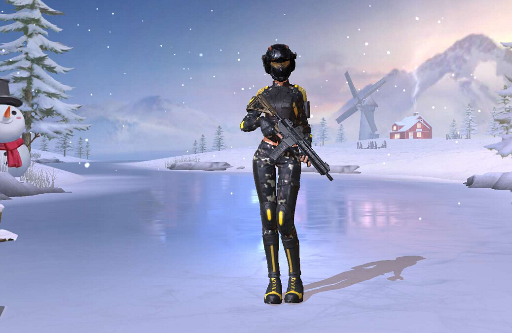 荒野行动最新迷彩特战时装 这不是就是铠甲勇士的造型吗?