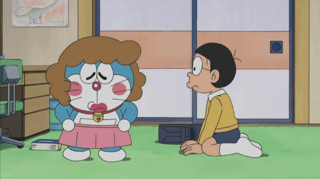 哆啦a梦一言不合就换女装哆啦a梦的口袋里常备女装