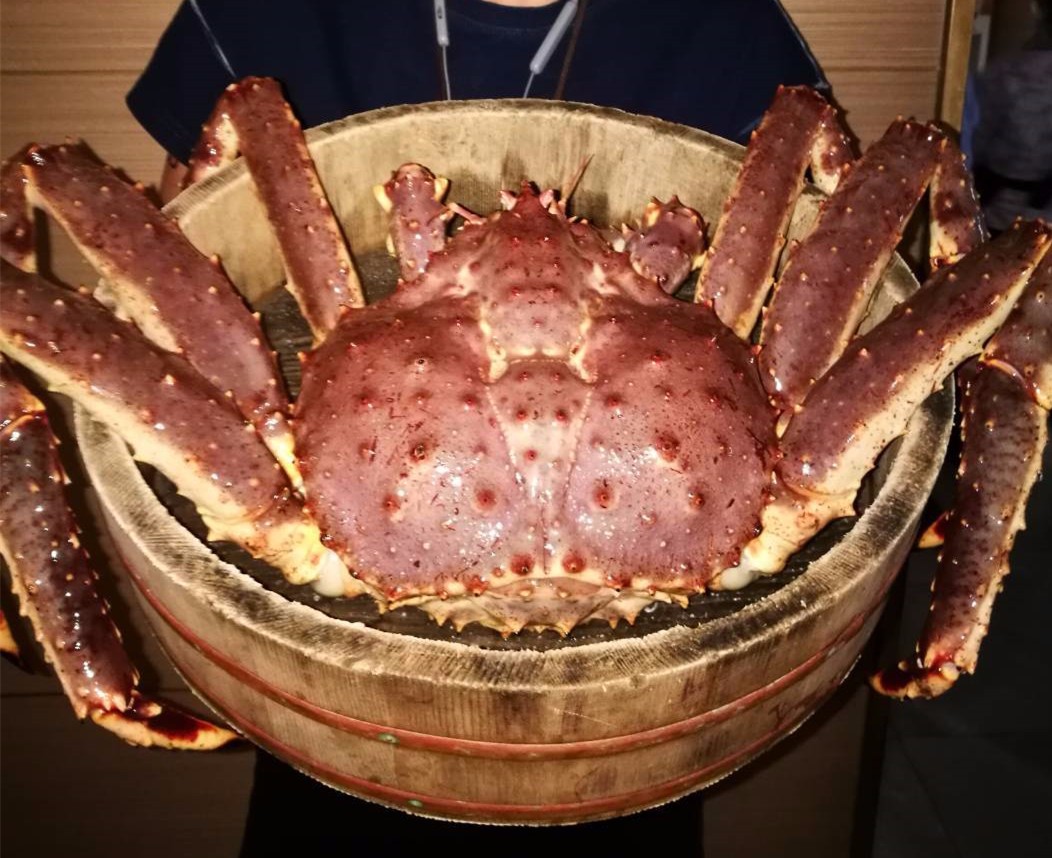 用那么大的帝王蟹做刺身,看着就口水直流了,你吃过吗?