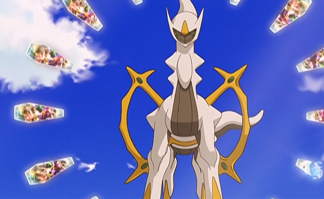 阿尔宙斯创世神阿尔宙斯首先创造了帝牙卢卡,帕路奇亚和骑拉帝纳,于是