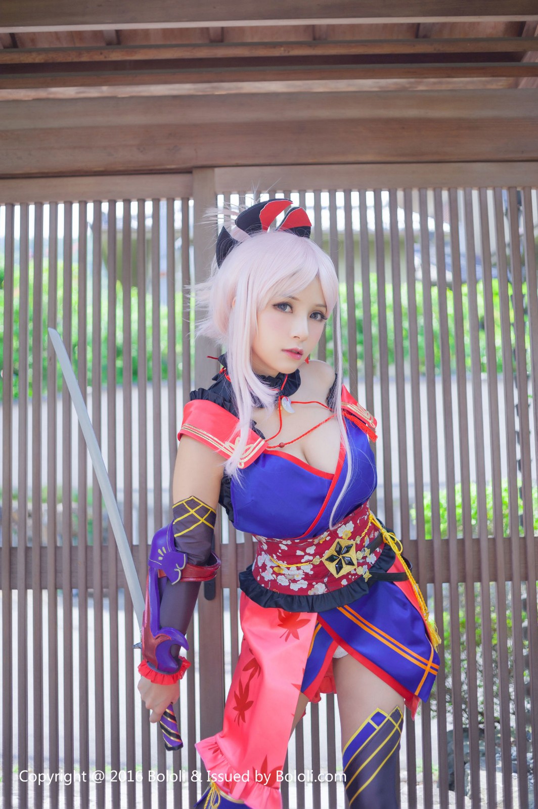 「Bololi波萝社」夏美酱-手机游戏：FGO 宫本武藏一破COS写真|夏美|手机游戏|写真|宫本武藏_新浪新闻