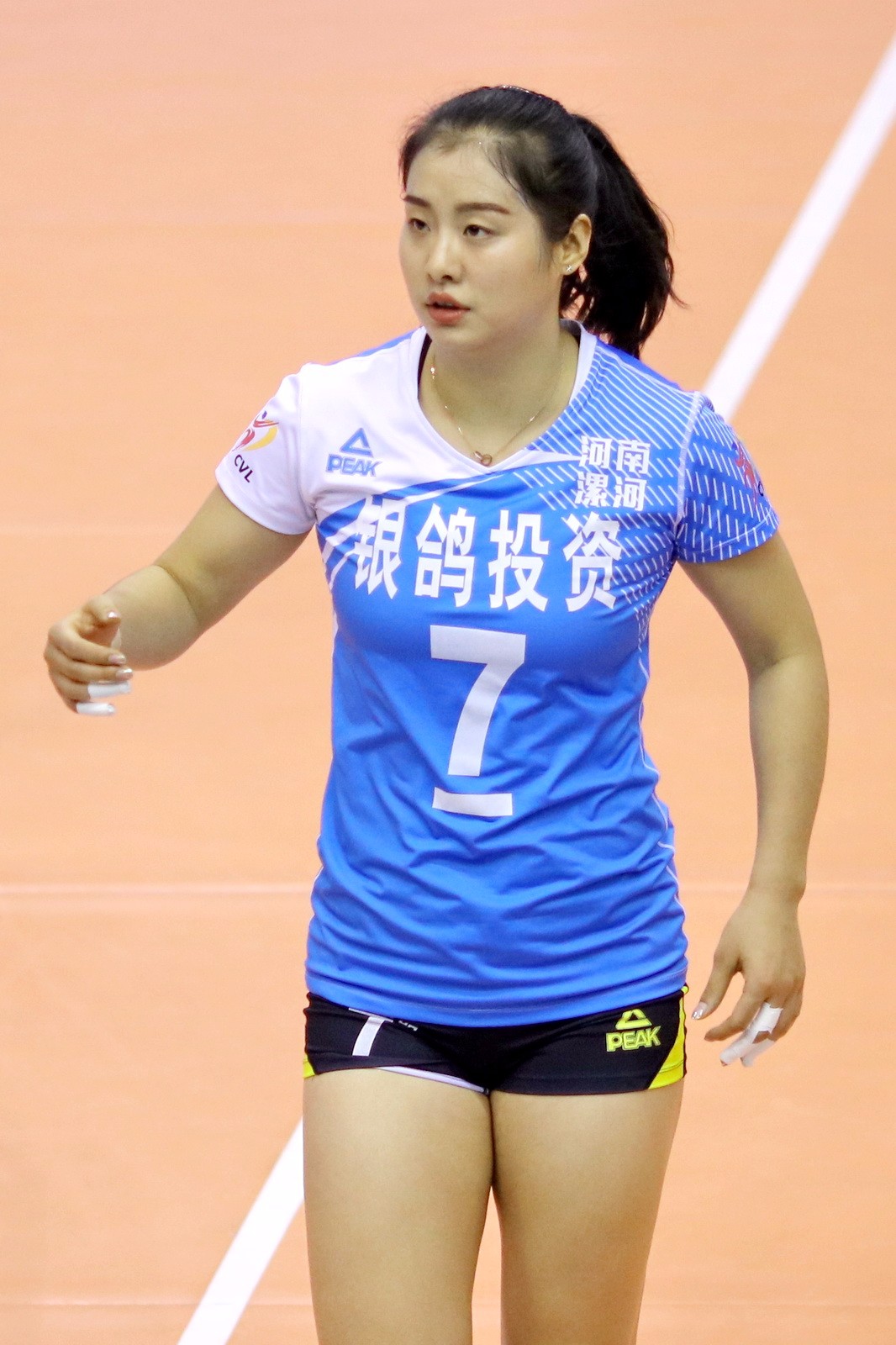 2017-2018排超联赛河南女排对江苏女排比赛图