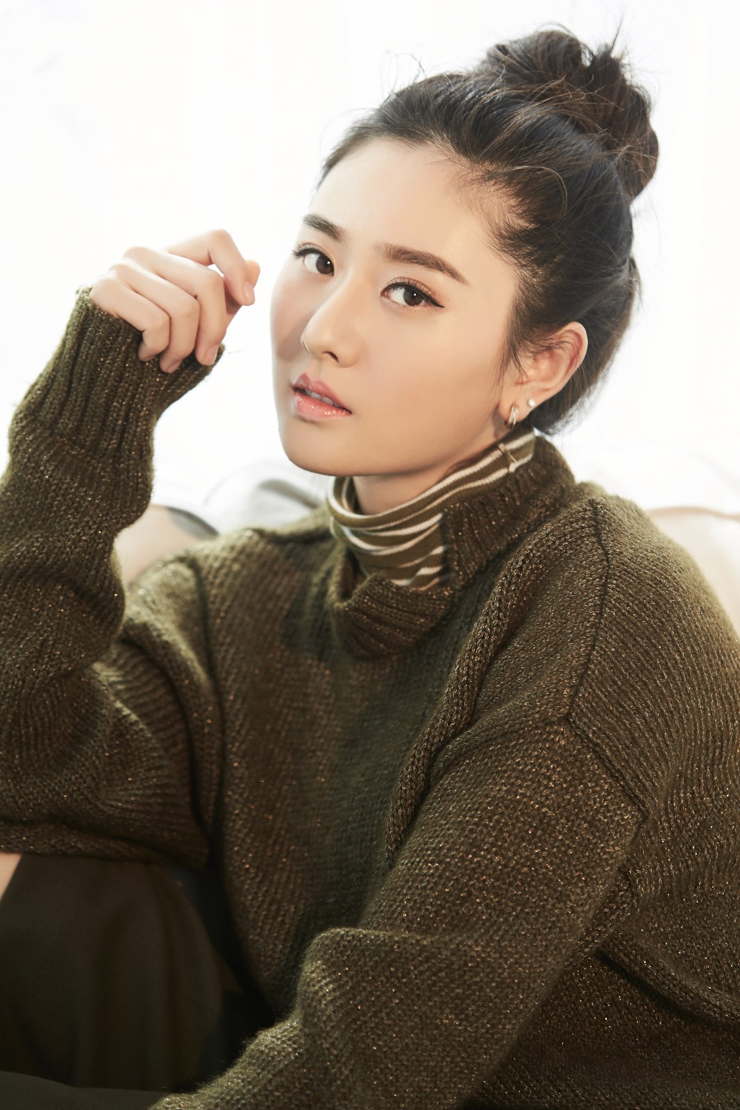 苗青冬日写真温暖曝光暖色调尽显大气甜美