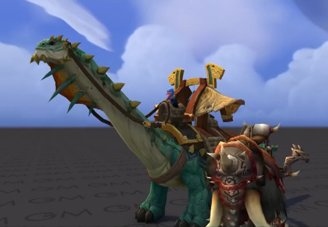 魔兽世界:赞达拉雷龙坐骑炫酷登场 超大模型又是土豪必备