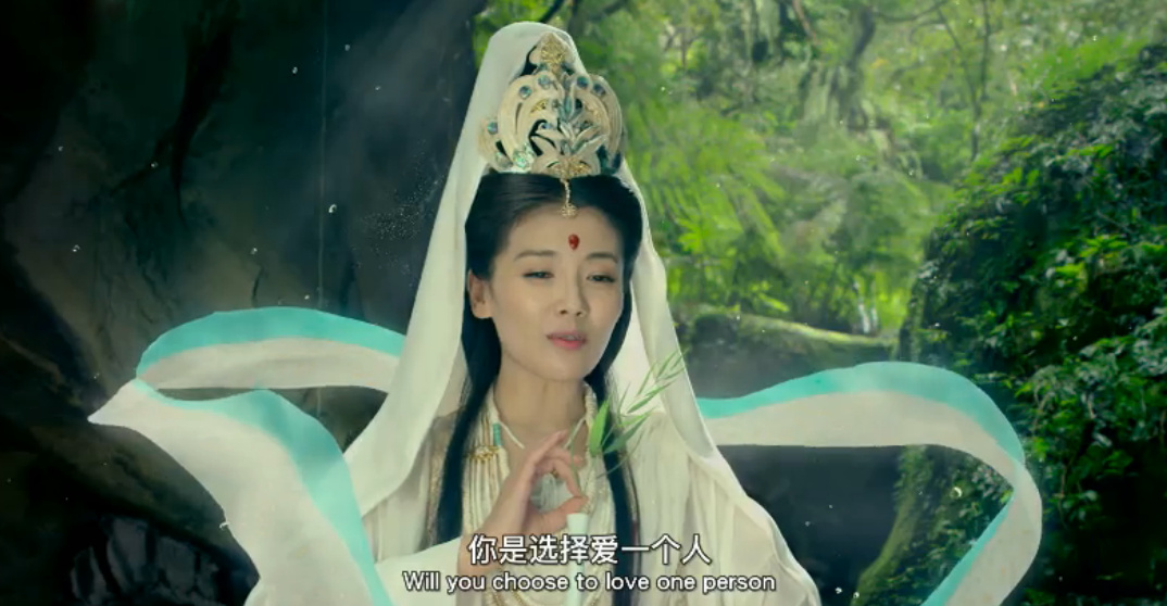 刘涛饰演的观音菩萨,虽然只有一次出镜,却足够惊艳,堪称最美观影.