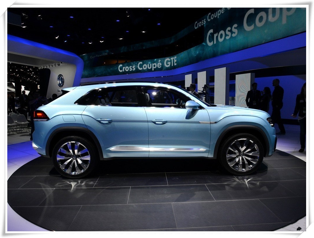 在今年的北美车展上,大众家族带来的这款大众cross coupe gte车型