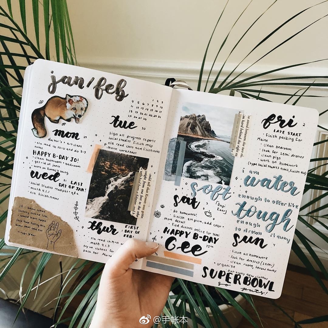 "我的手帐会发光"ins- haleycreatess( )