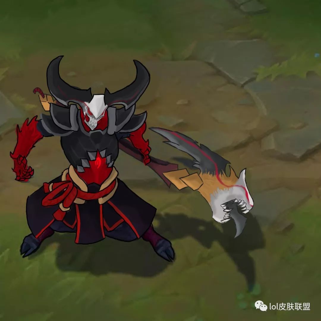 lol看了这组概念图才发现凯隐特别适合腥红之月皮肤