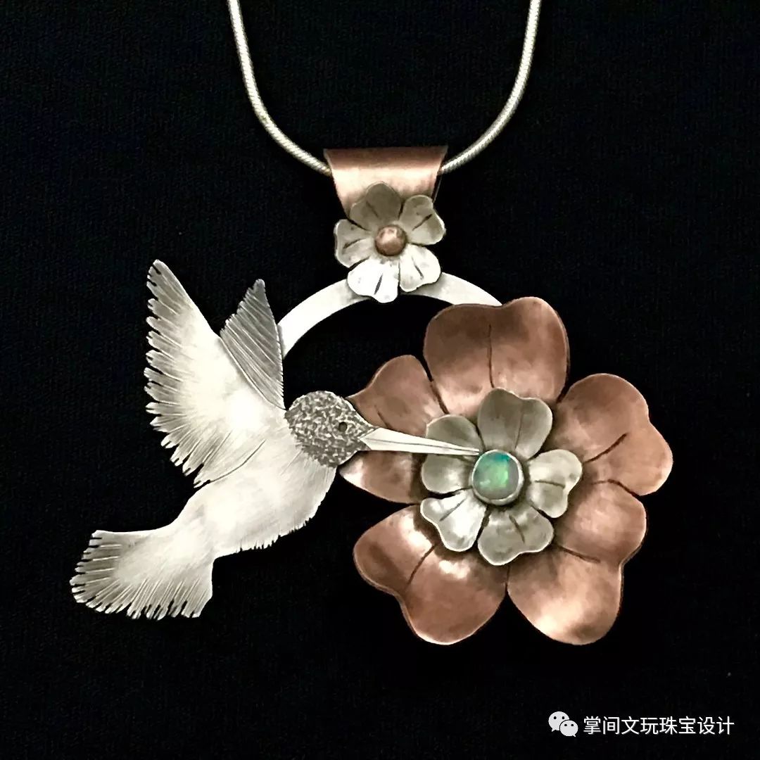 手工银饰教学乱花渐欲迷人眼设计制作一款属于春天的吊坠吧