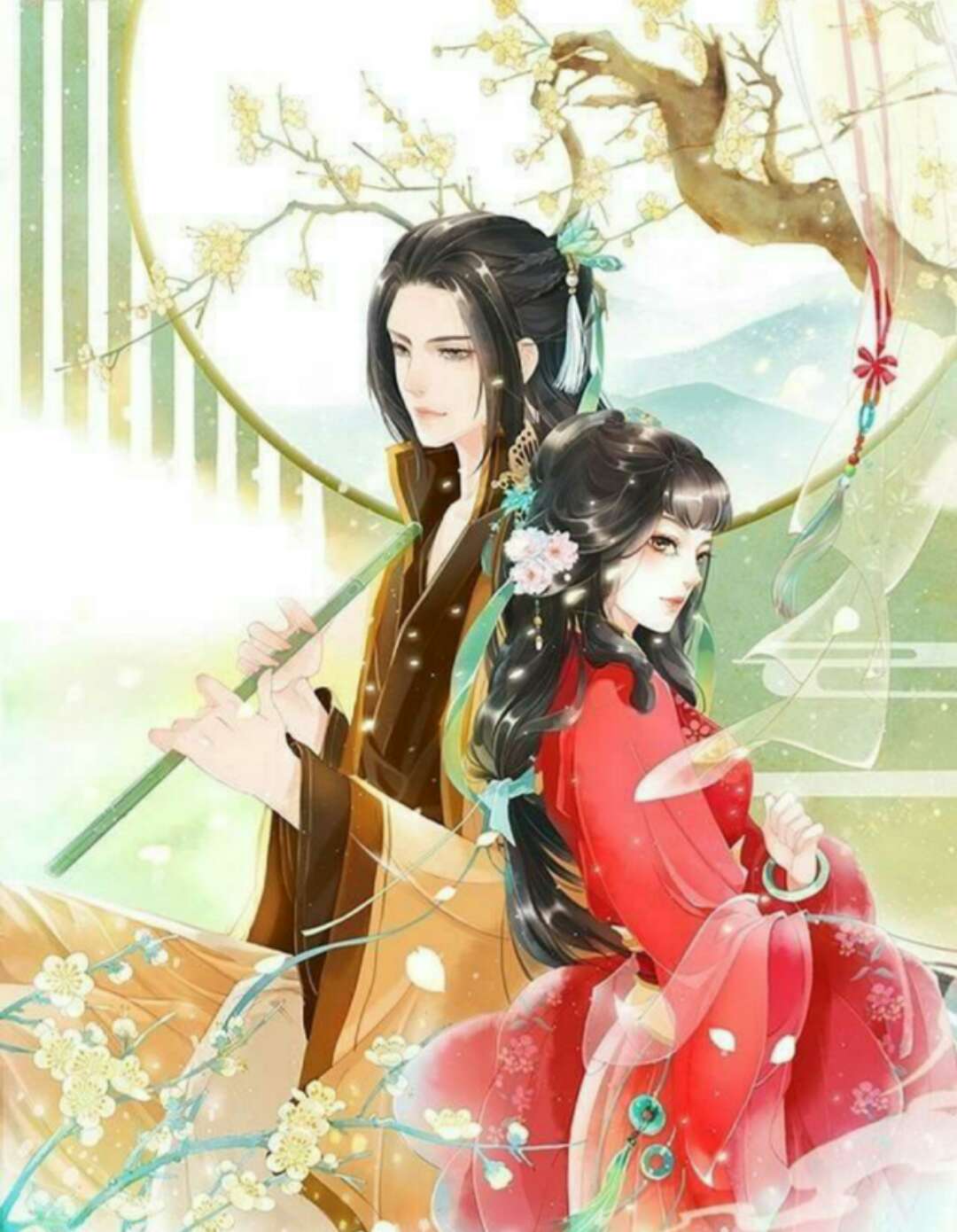 中国古代风情侣背景头像!|头像|情侣_新浪新闻