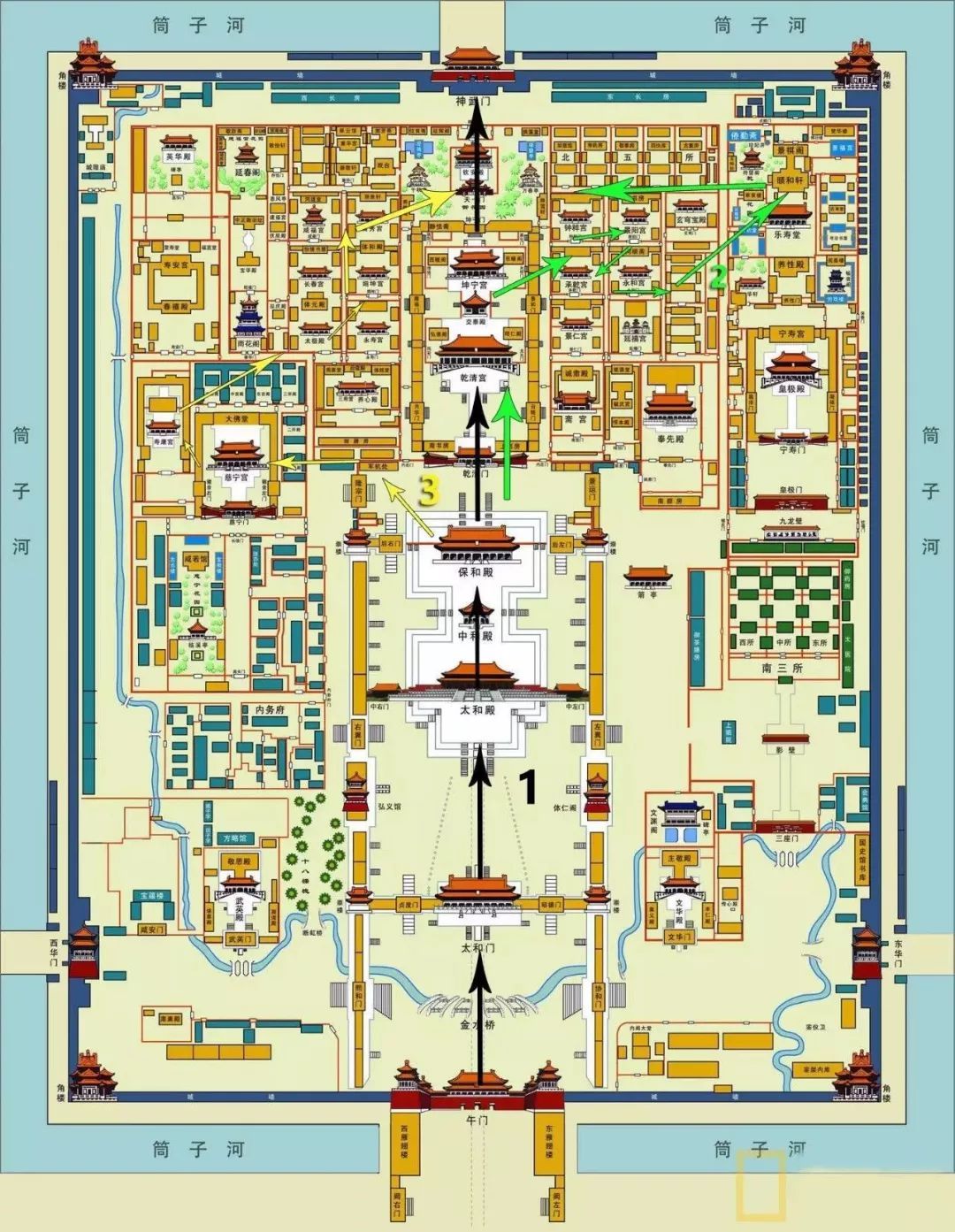 这份超详细的故宫游玩指南送给你,让你一次玩个透|故宫|太极殿|翊坤宫