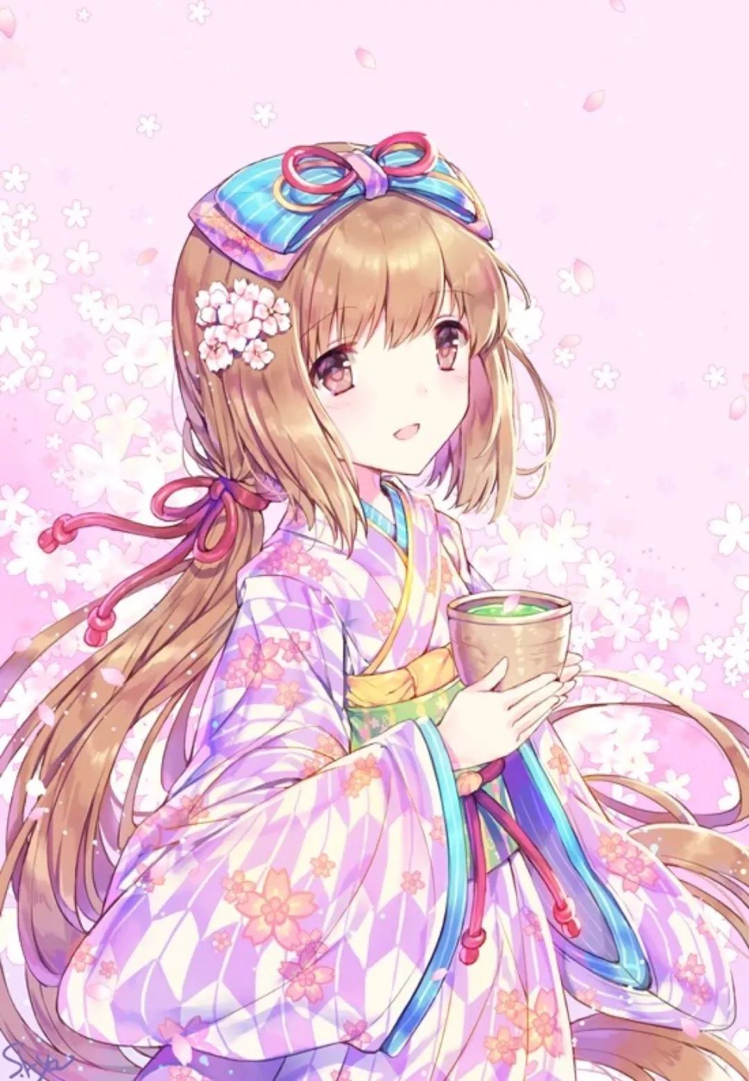 动漫里穿和服的妹纸