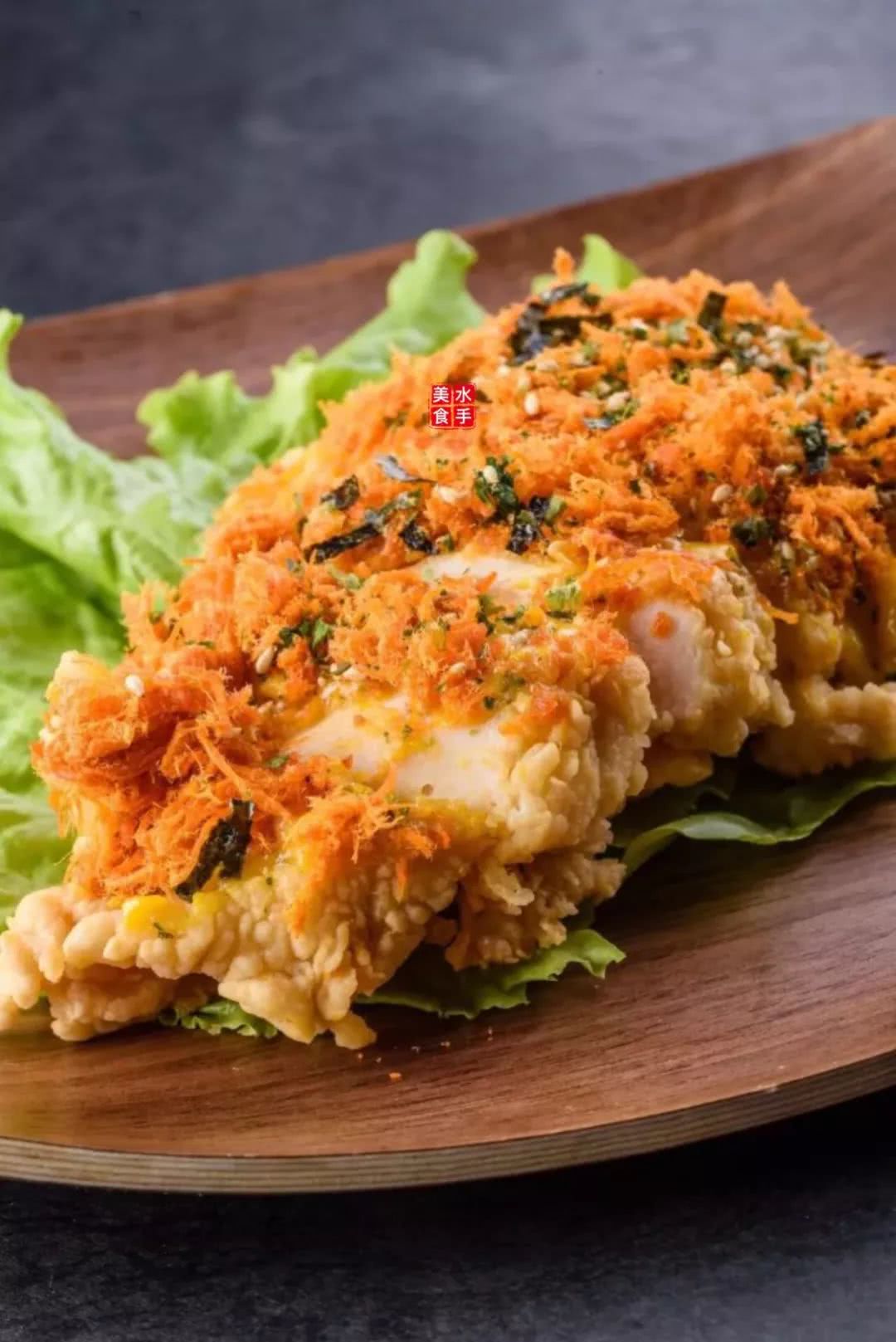 肉松咸蛋黄鸡排|.|.|.