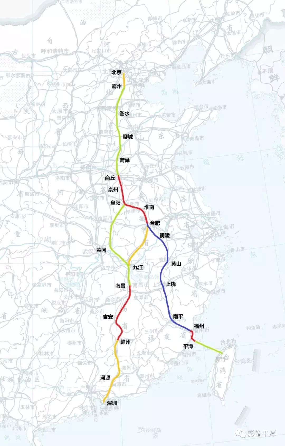 所以 今天建设的平潭海峡公铁两用大桥,就是京福高铁,京福高速公路的