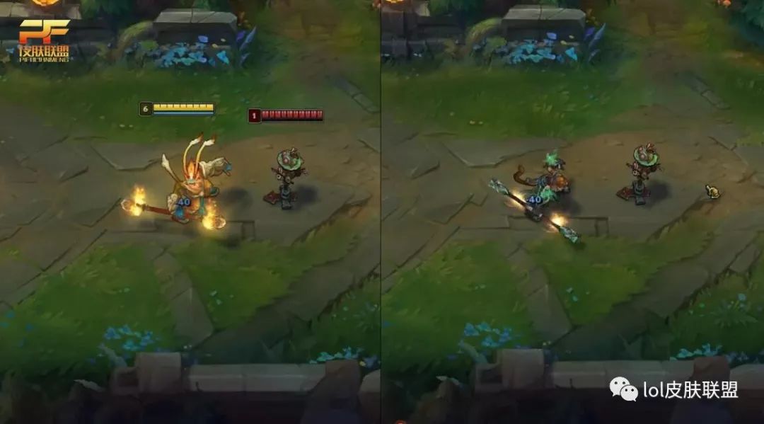 LOL:猴子两大年限皮肤对比,美猴王特效比龙猴更亮眼!|LOL|美猴王|猴子_新浪新闻