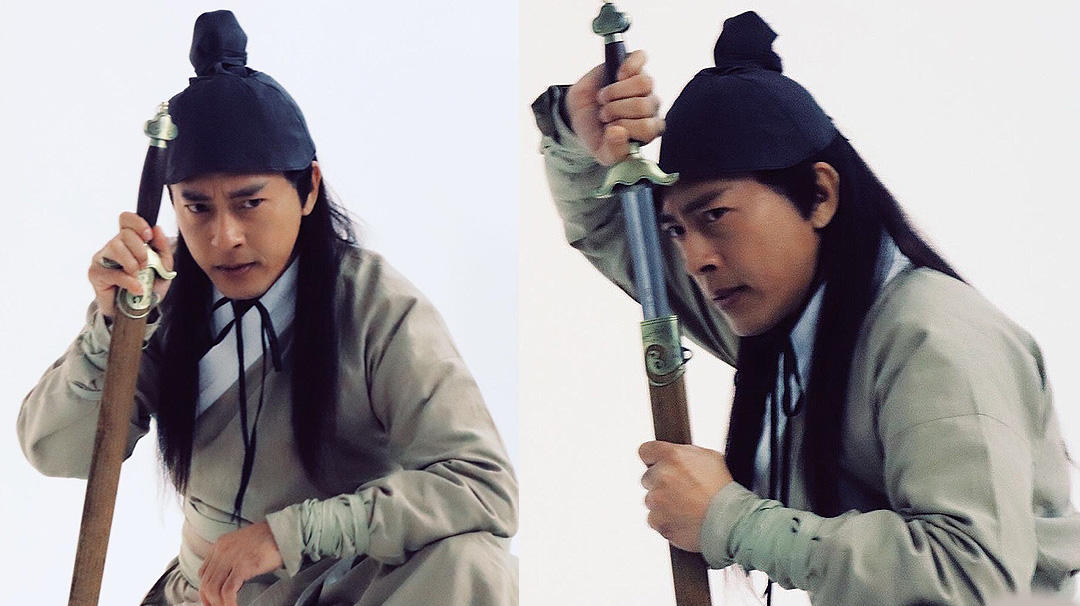 吕颂贤变身令狐冲重出江湖,网友:这么多年依然那么帅