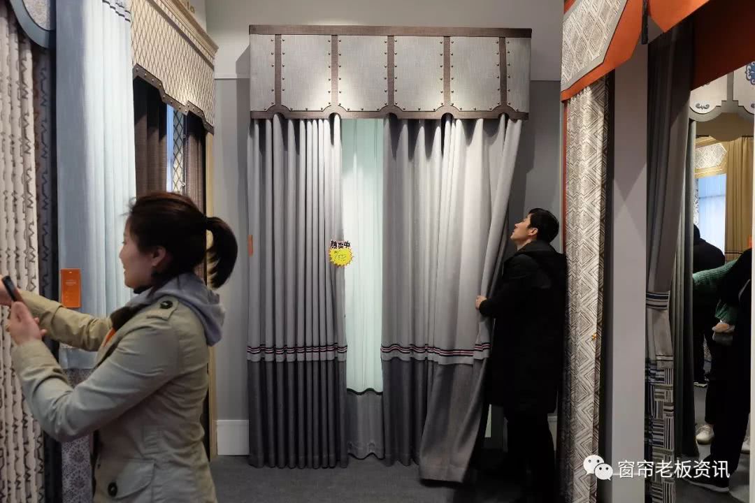 柯桥窗帘展会现场精彩图集解读2018开春流行趋势