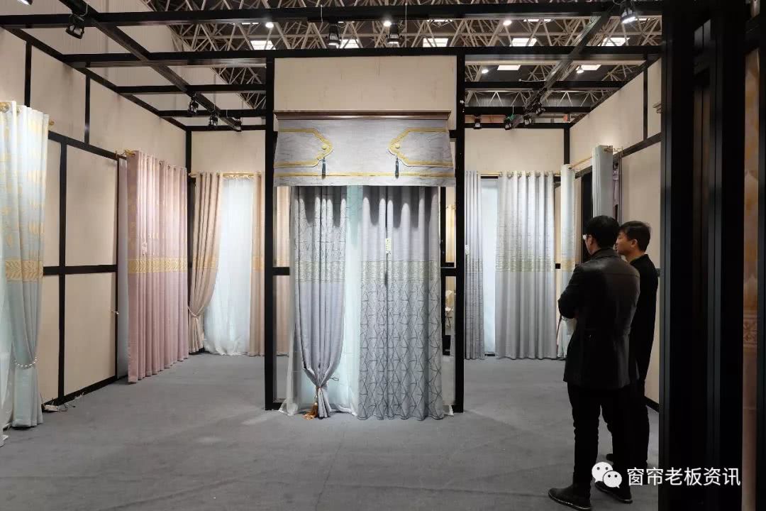 柯桥窗帘展会现场精彩图集解读2018开春流行趋势