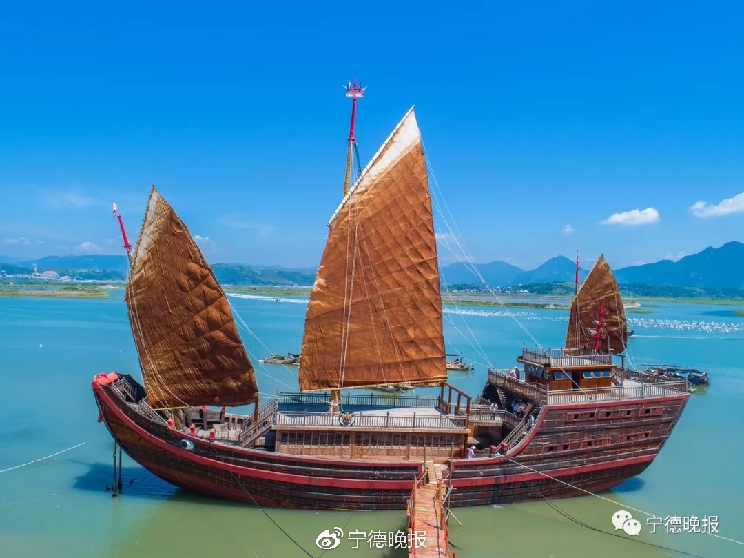 宁德造世界最大仿古福船失火 损失超1300万元|失火|大福船|仿古_新浪新闻