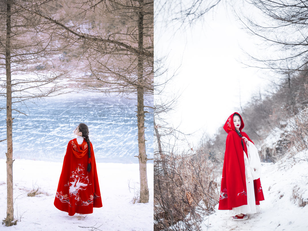 女儿湖边红袍加雪惹人怜vampire摄|女儿_新浪新闻