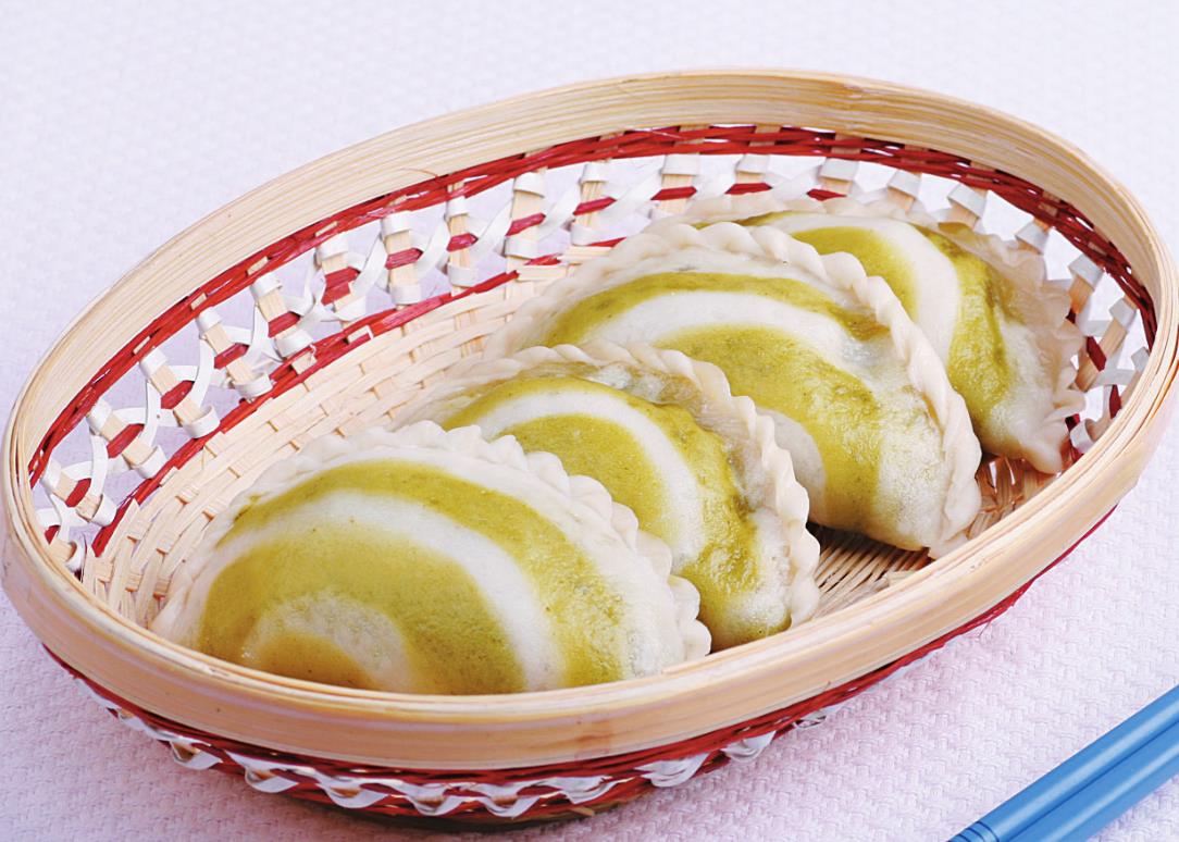 好吃又好看的菠菜贝壳包 一步步教你做