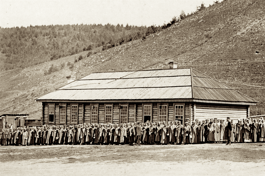 俄罗斯西伯利亚囚犯1891年的尼布楚监狱