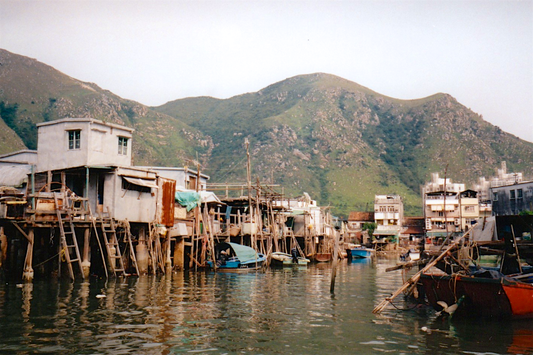 悠闲的小渔村九十年代的香港大澳