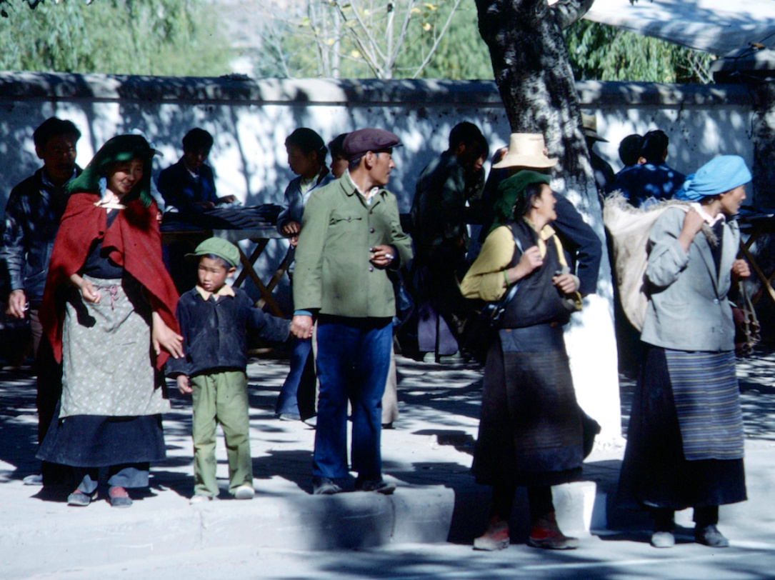 老照片西藏拉萨城关区1984年兰波