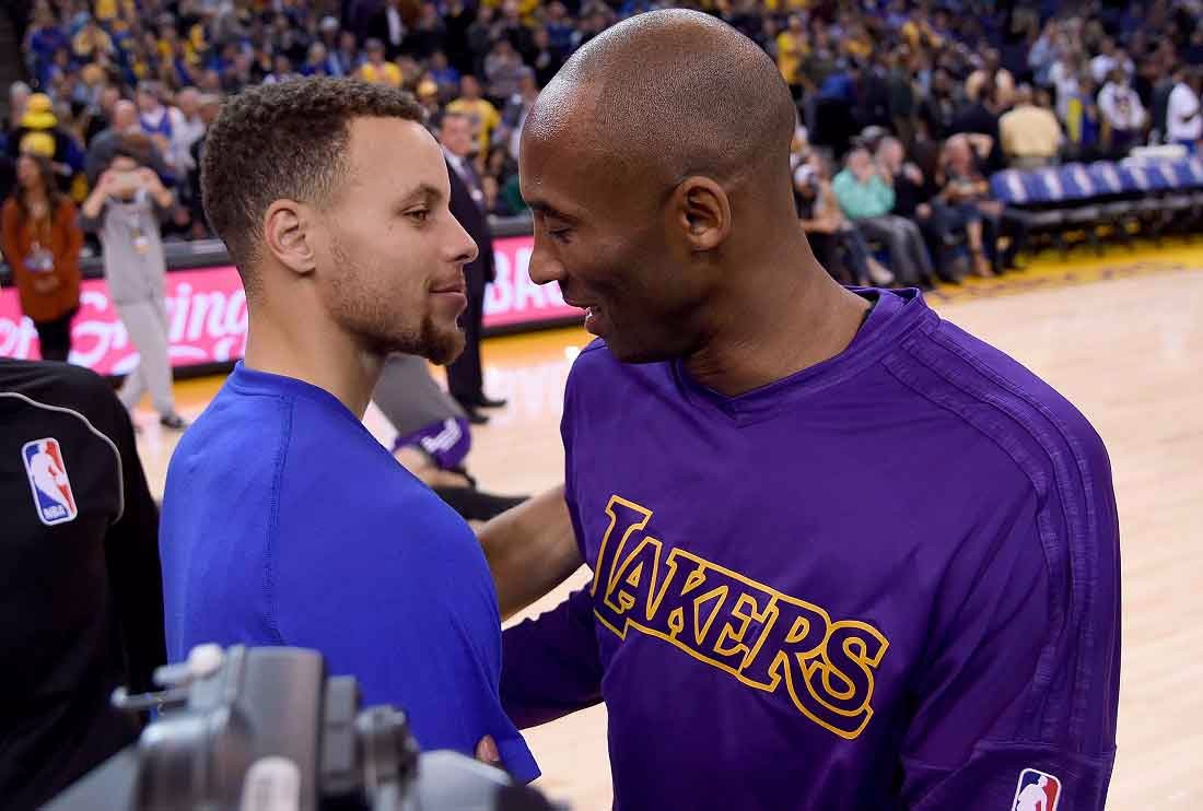 科比与库里,nba的从前和未来:库里已是nba最耀眼的球员之一.