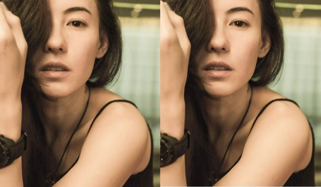 张柏芝晒眼神迷离素颜照, 皮肤超好就像18岁大姑娘