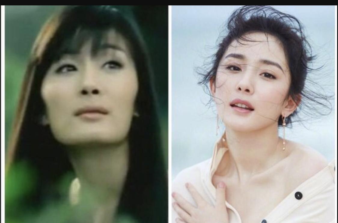 杨幂刚出道照片, 一脸的青涩没有现在好看