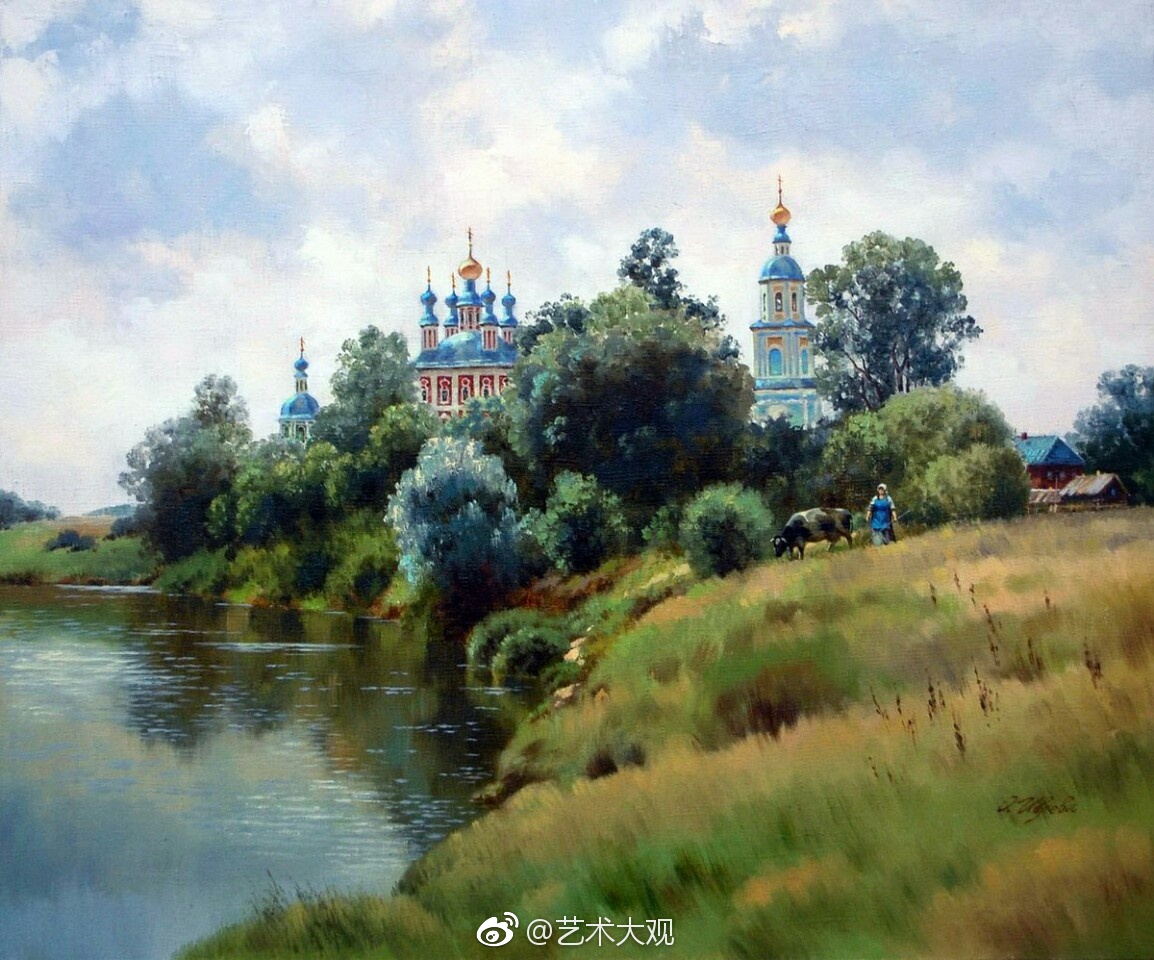 俄罗斯olga litvinenko风景水彩画-4
