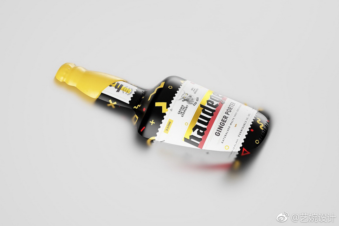 传统酿造啤酒可视化味觉包装设计