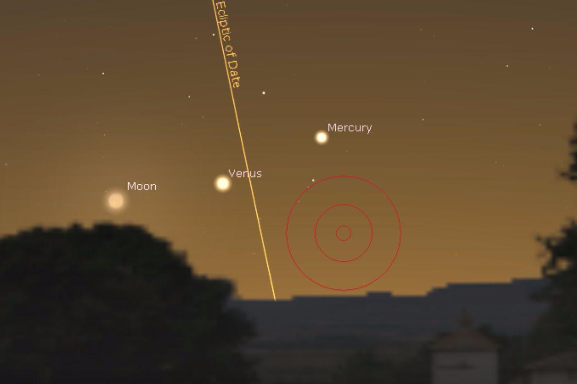 看太白金星啦!金星回到黄昏的天空