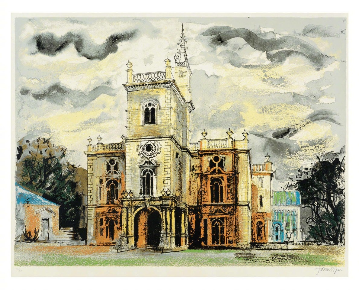 英國畫家 john piper 建築繪畫作品