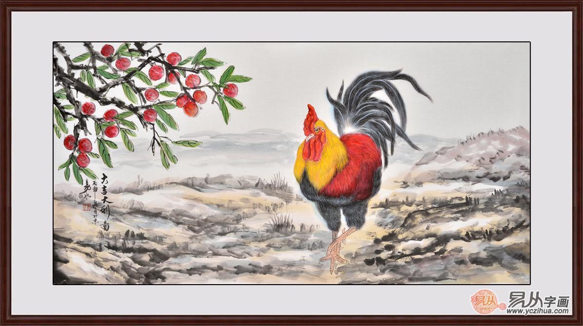 今日知识点:家中挂雄鸡图有什么风水讲究?