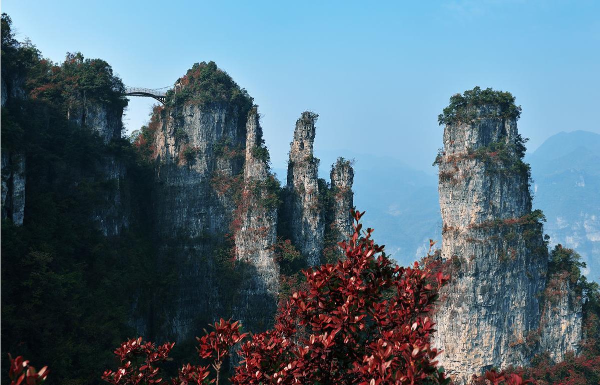 柴埠溪,峡谷景色很漂亮,有"南有张家界,北有柴埠溪"之称