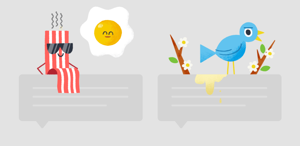 一群艺术家为giphy设计的聊天框有趣的动态gif