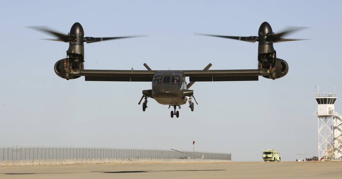 鱼鹰再世:贝尔v-280倾转旋翼机成功首飞