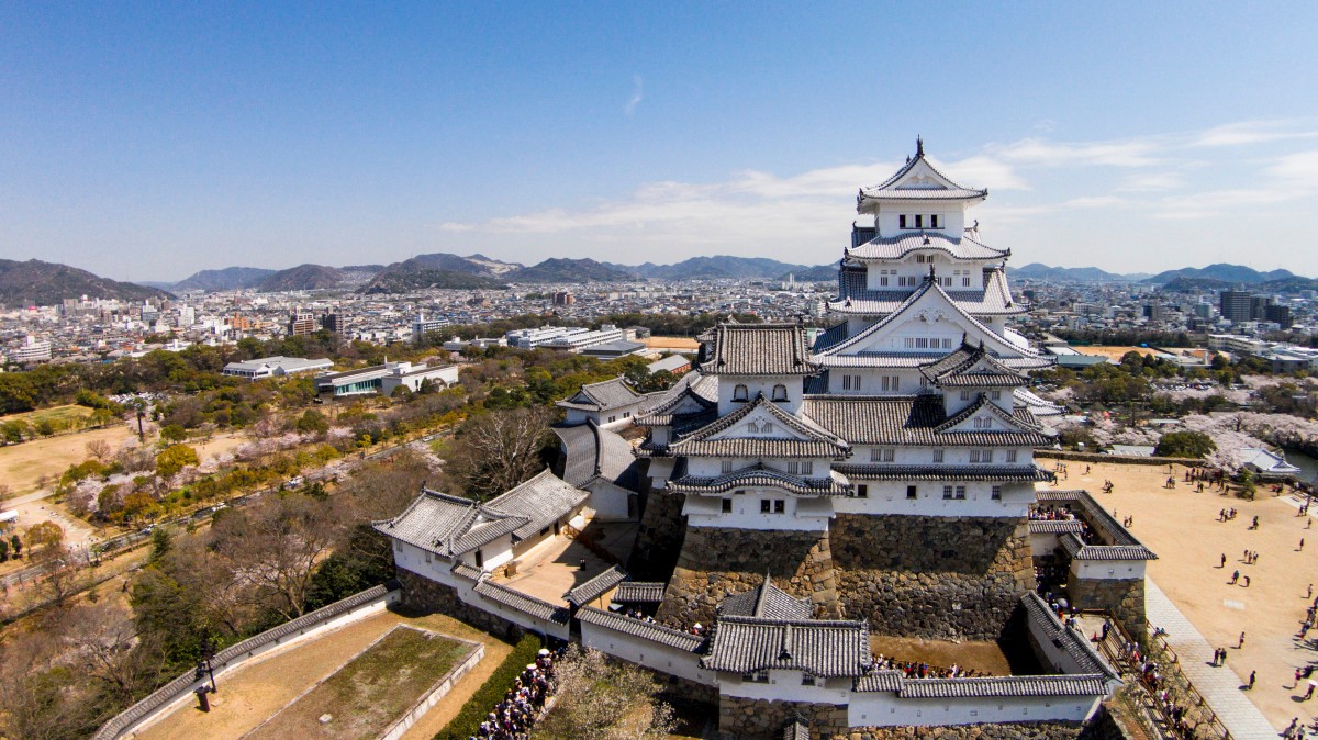 日本城堡城门图片