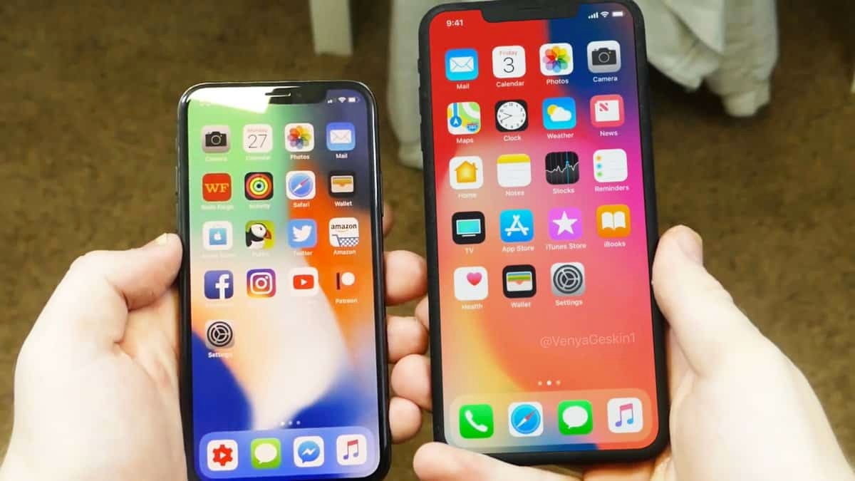 苹果会推出更大版本的iphone x,和iphone8一样采用双旗舰,屏幕尺寸