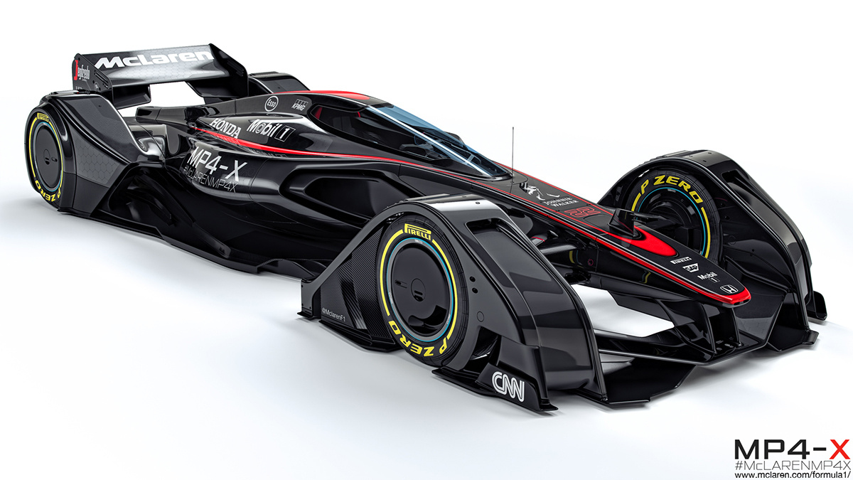 mclarenmp4x赛车模型多角度视图
