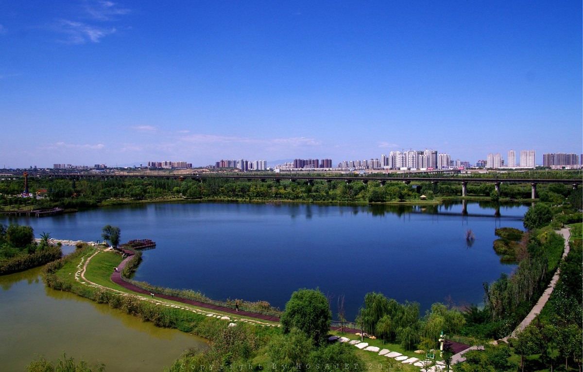 浐灞国家湿地公园自然风光