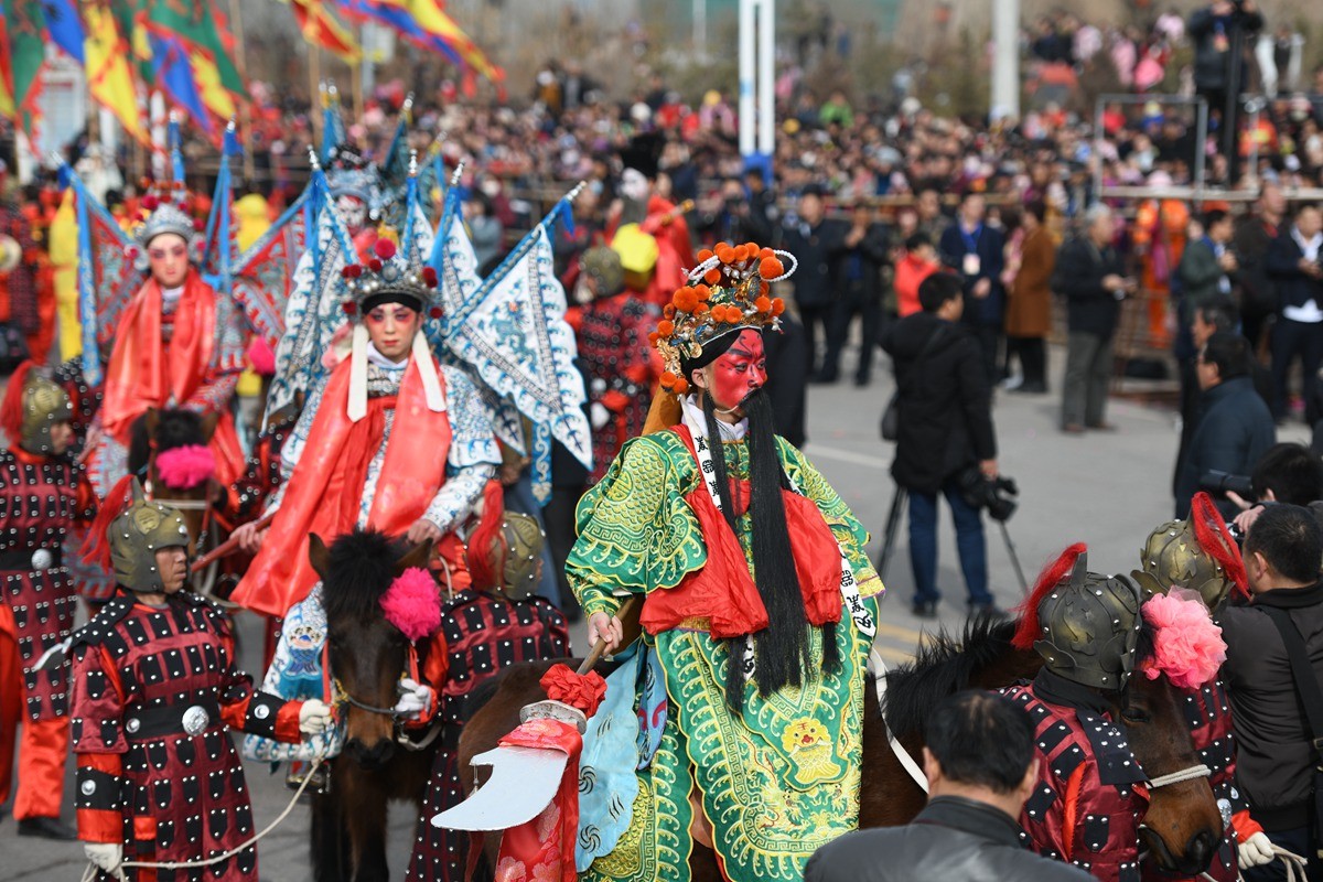 马社火,扛社火,高台社火,隆德让你一次看个够