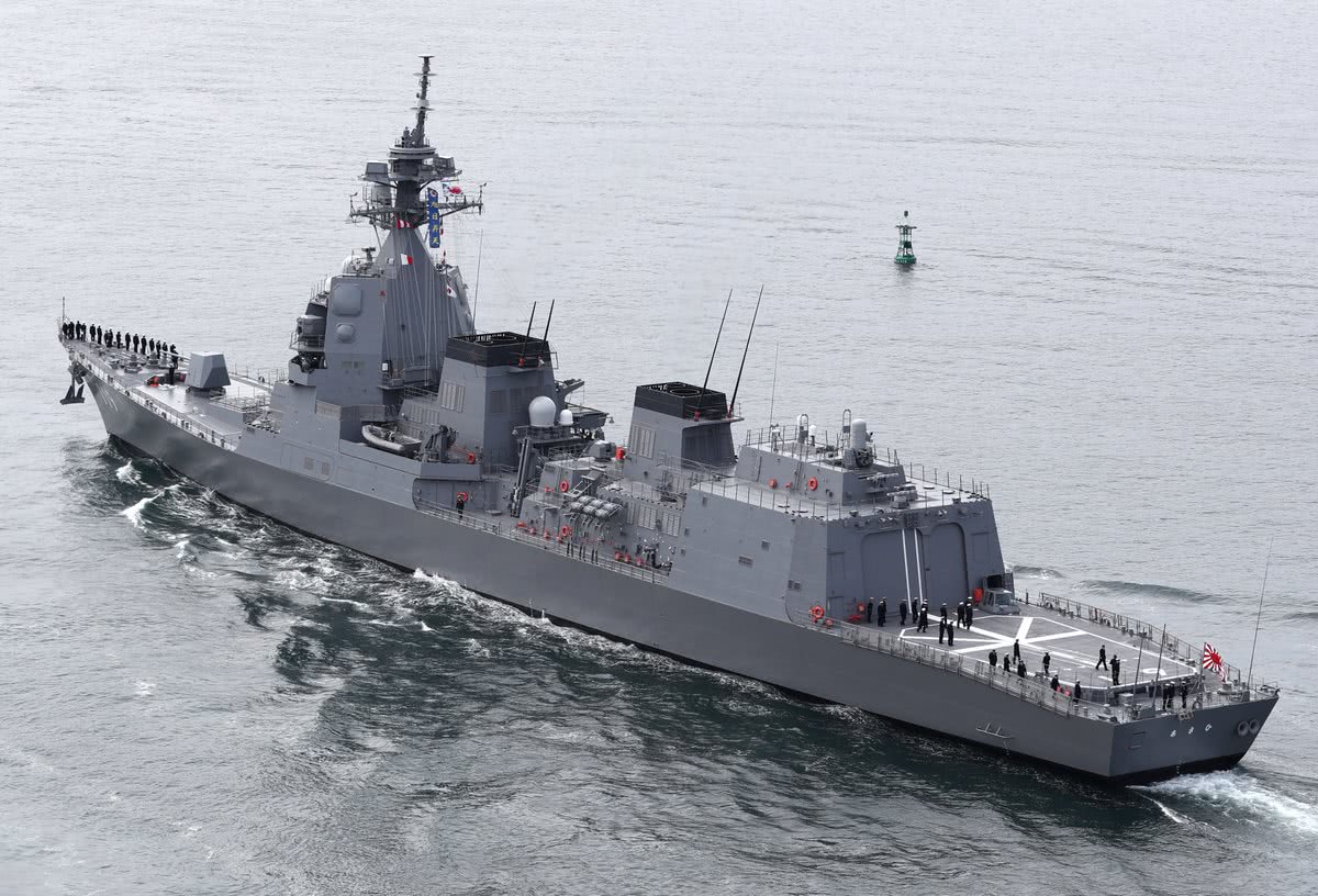 自卫队朝日级反潜驱逐舰服役5天后 第9艘苍龙级潜艇也正式服役