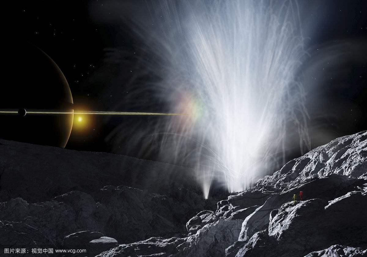 除此之外,飞过土卫二附近的美国"卡西尼"号探测器发