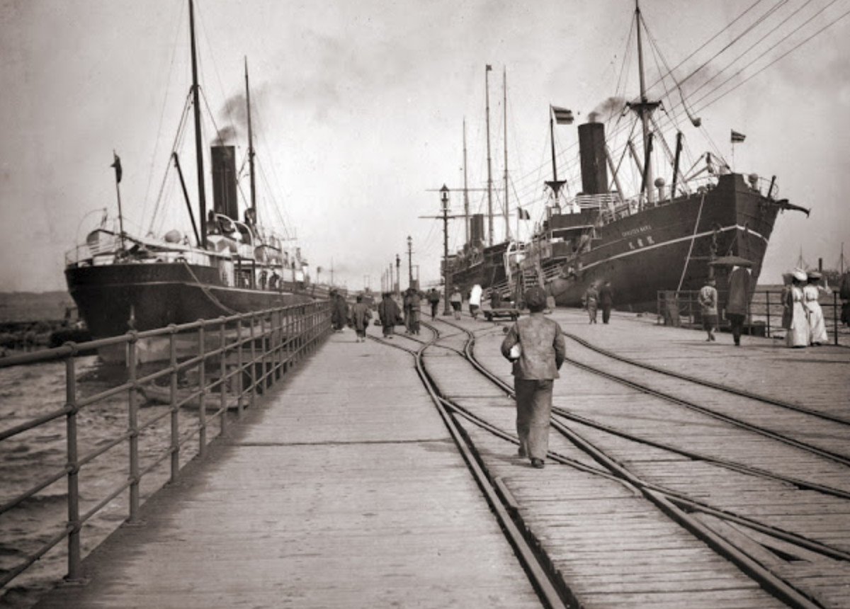 老照片:20世纪初日本横滨旧影,当时的日本人日常生活如何